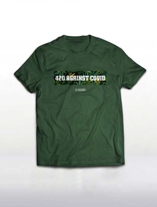 T-shirt Verde 420 Against Covid