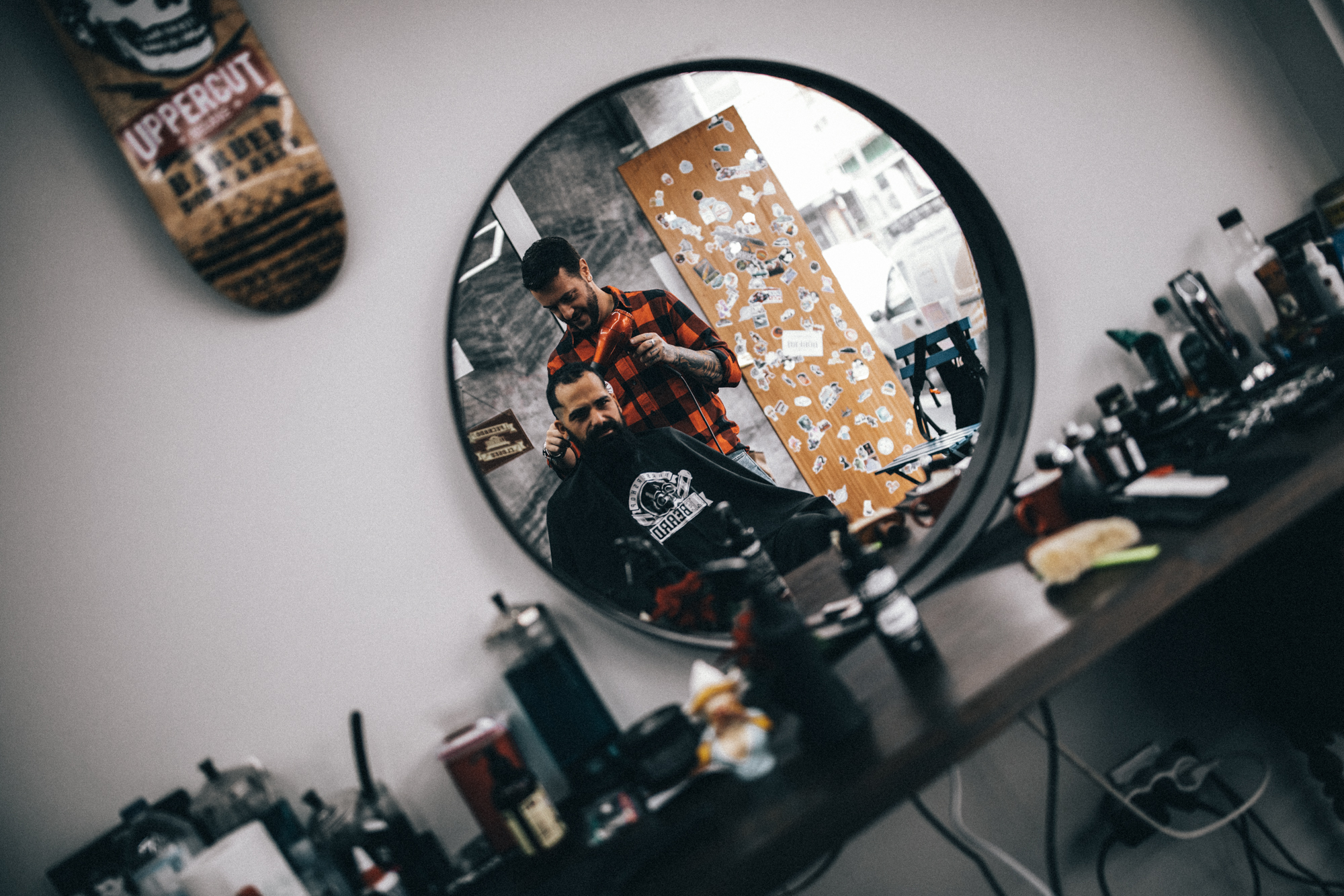 Barber mirror